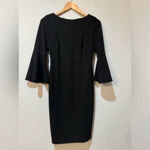 Calvin Klein, black, long sleeve dress, size 2. Like new condition